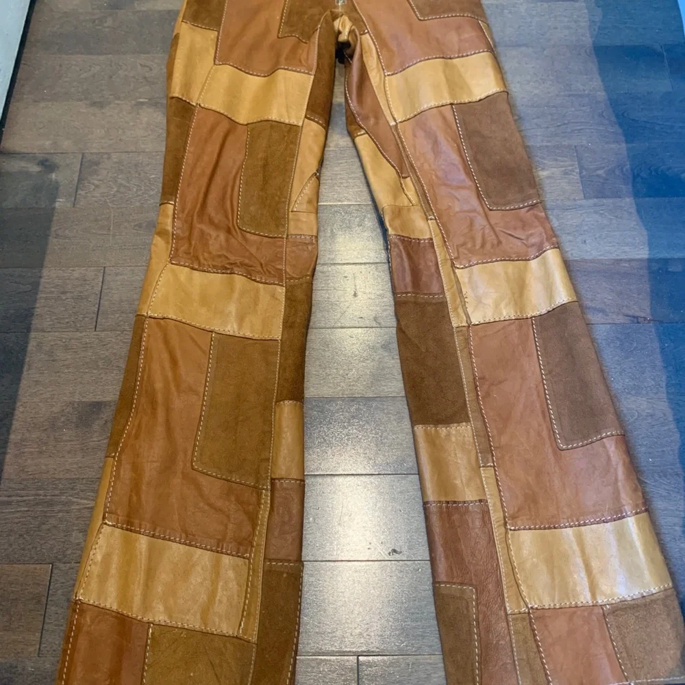 Parasuco Patchwork genuine leather pants - Picture 1 of 6